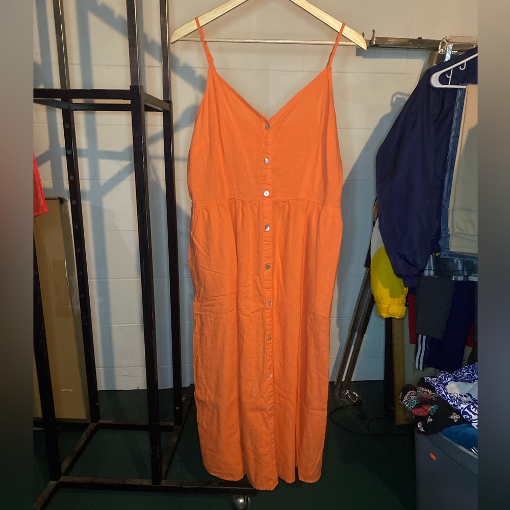 A New Day Orange Sundress